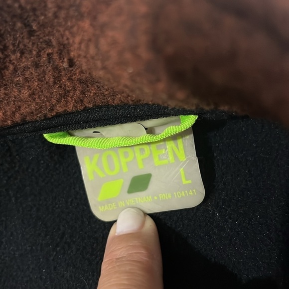 Koppen Fleece Zip Up Jacket Size Large - Picture 5 of 8